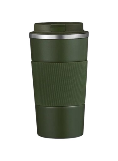 Stainless Steel Travel Coffee Mug, 510 ml, Vacuum Insulated, Hot and Cold Drinks, BPA-free (Green)