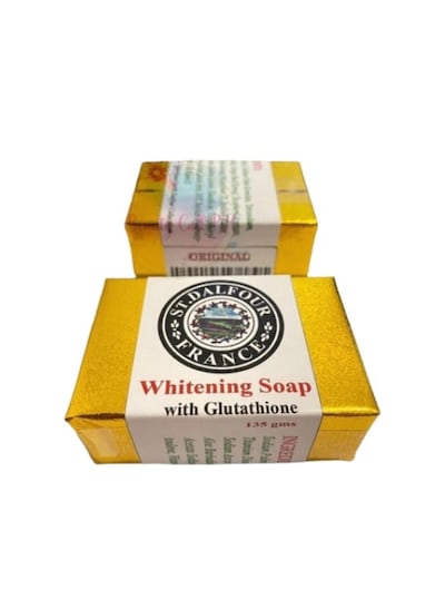 Buy St Dalfour Whitening Soap With Glutathione, Brightening, Anti-Aging,  Skin Nourishing Soap Online | Carrefour UAE