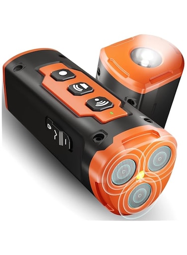 Dog Barking Control Devices Dual Sensor Anti Barking Device with Training/Deterrent Modes Whistle to Stop Barking Ultrasonic Barking Deterrent with LED Flashlight 3X Sonic emitters 50ft Range