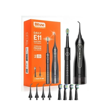 Waves Digital Toothbrush And Oral Irrigator Water Flosser Oral Care Combo Pack