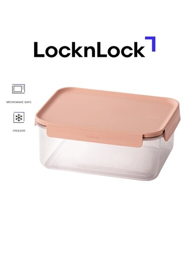 Classic Plus Rectangle Food Container &acirc;&euro;&ldquo; 2.75L Pink, 4-Side Locking, Stackable &amp; Leakproof
