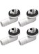 MAKINGTEC 4Pcs Air Conditioner Drain Hose Elbow Fitting Connector with Rubber Ring Fit for Mini-Split AC Unit and Window Air Conditioning Unit, AC Drain Hose Adapter (0.6 Inch 15mm)
