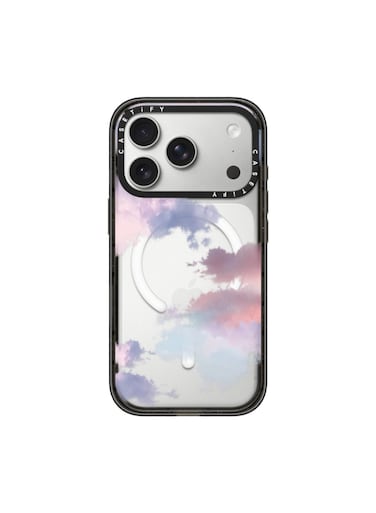 Casetify IMPACT Case w/ Magsafe for Apple iPhone 17 Pro 6.3" 2025   8.2-Ft Drop Protection, Fashion Cover, Instagrammable, Slim &amp; Lightweight, Eco-Friendly, Wireless Charging - Clouds/Black