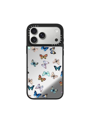 Casetify MIRROR Case w/ Magsafe for Apple iPhone 17 Pro Max 6.9" 2025   4.9-Ft Drop Protection, Fashion Cover, Instagrammable, Slim Lightweight, Eco-Friendly, Wireless Charging - Butterfly/Black