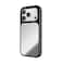 CASETiFY iPhone 18 Pro Impact Canvas Mirror Case   MagSafe Compatible, Reflective Mirror Back, Protective Phone Case, Raised Screen &amp; Camera Edges, Charm-Ready - Silver / Glossy Black