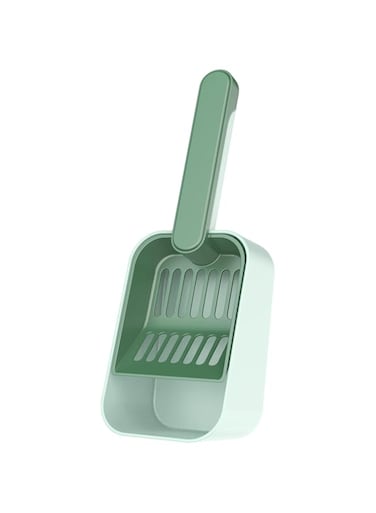 Khazna Cat Litter Scooper with Holder, Cat Litter Scoop, Deep Shovel, Large Capacity, Kitty Scooper for Litter Box with Stand, Kitten Pooper Lifter Great for All Type of Cat Litter, Durable and Cute