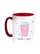 A Cup Of Coffee Printed Coffee Mug Red/White 11ounce