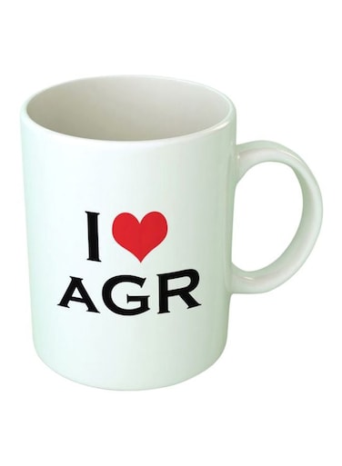 Print I Love AGR Printed Mug White/Black/Red