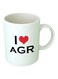 Print I Love AGR Printed Mug White/Black/Red