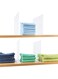 LIVTEK4LYFE Shelf Dividers for Closet Organization - Closet Dividers for Shelves - Closet Shelf Organizer - Clear Acrylic - 4 Pack Self Stick Acrylic Shelf Dividers for Closet Closet Shelf Divider