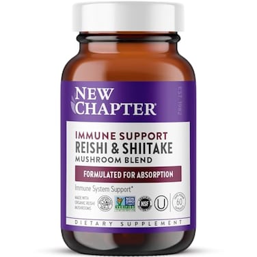 New Chapter Immune Support - Lifeshield Immune Support With Organic Reishi Mushroom Vegan + Non-GMO, Nootropic Ingredients - 60 Ct