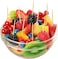 Bamboo Wooden Toothpicks - Double-Sided Round Toothpicks with Dispenser for Teeth, Appetizers, Fruits &amp; DIY Crafts" 2-Pack