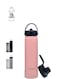 Stainless Steel Water Bottle Flask Double-Walled Vacuum-Insulated 2 Lids Eco-Friendly Perfect for Cold &amp; Hot Drinks On The Go 100% Leakproof - Gym, School, Work, Travel (Blush Pink/25oz)