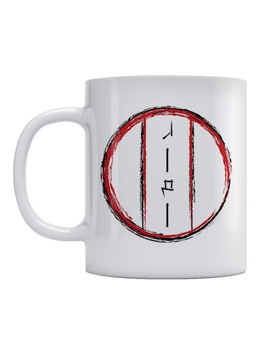 Japanese Name Rama Art Printed Coffee Mug White/Red/Black