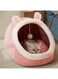 NEXT VOGUE Cozy Cat Cave Bed with Hanging Toy, Semi-Enclosed Cat Bed with Large Space for Cats to Rest &amp; Sleep, Pet Bed with Washable and Removable Mat, Ideal for Cats Small Dogs &amp; Other Small Animals