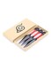 3-Piece Stainless Steel Knives Combination Box Black/Red 13cm