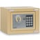Rubik Mini Cash Deposit Drop Slot Safe Box with Key and Pin Code Option (Gold)