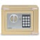 Rubik Mini Cash Deposit Drop Slot Safe Box with Key and Pin Code Option (Gold)