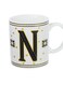 Art Letter N Printed Porcelain Ceramic Tea Coffee Mug 300ml - Stylish and Durable Mug for Hot Beverages