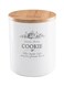 Box Sweet Home Cookie Canister White/Beige 14x17x14cm