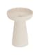 Aery Porcini Pillar &amp; Taper Candle Holder, Soft Pink Matte Ceramic, Large