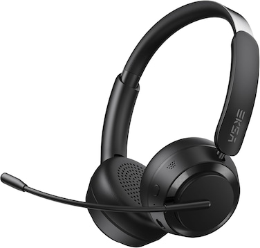 EKSA H35 Wireless Headset with Mic for Work, Bluetooth 5.4 Headphones with AI Noise-Canceling Microphone, 25H Playtime &amp; Mic Mute,169g On Ear Headphones for Trucker/Remote Work/Call Center/Office
