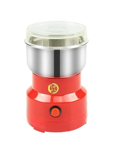 Dubai Gallery 300Ml Electric Coffee Grinder Multifunction Pulverizer Kitchen Spices Blender Machine Powder Milling Machine Grains Nut Grinder Red