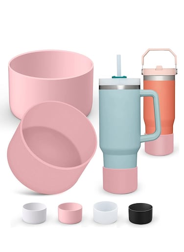 Pcs 75mm Muti Color Silicone Cup Protection Case Storage Vacuum Bottle Compatitable for Stanley 30/40oz Anti Slip Scratch Resistant