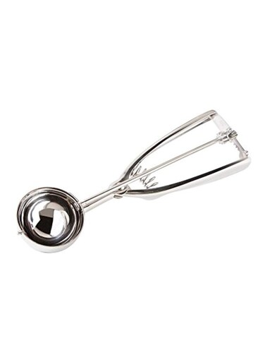 Run Ice Cream And Cookie Scoop Silver 1.25x2.5x8.5inch
