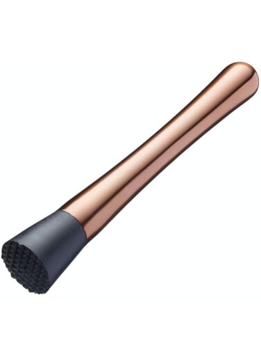 Bar Craft copper finish stainless steel drinks muddler, carded