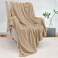 Striped Flannel Blanket Plush Throw Blanket Super Soft Flannel Blanket King Size(240x220) For Bed and Sofas Luxurious Warm and Comfortable