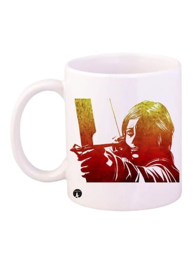The Last Of Us Printed Mug White/Red/Yellow