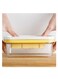 Butter Cutting Box Butter Dishes Designed to Store and Cut Butter &amp; Cheese, Butter Cutting Grid, Preserves Freshness, Fits Up to 200g of Butter, Smooth &amp; Finely Crafted, Refrigerator Storage