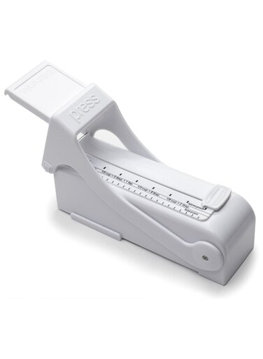 Butter Cutter Slicer, Measuring Dispenser and Keeper, White