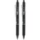 Pilot Frixion Clicker Retractable Erasable Gel Pens, Fine Point, Black Ink, 2-Pack (31460)