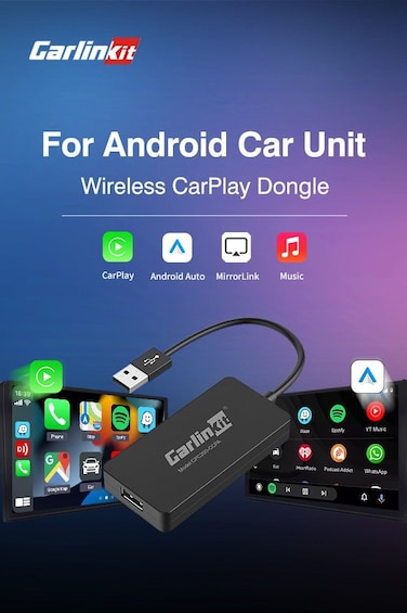 CCPA Wireless CarPlay Dongle Wireless Android Auto adapter Mirror For Modify Android 4.4 Version Screen Car Ariplay Mirroring Dongle Youtube Netflix video GPS Map Siri Google WiFi