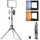 NEEWER Basic LED Video Panel Light, Studio Lighting Kit with 59''/150cm Tripod Stand Phone Holder for Video Recording Photography Streaming Podcast, 850lx/0.5m Bi Color 2700-6500K Dimmable, BP300