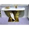 AWD Luxurious Stainless Steel Gold Console Table.