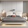 AWD Smart Bed with Projector, Bluetooth Speaker, Air Purifier, Smart Sensor Light for Bedroom - Queen Size