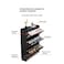 Shoe Cabinet Double Layer 100 cm - Black