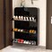 Wall Mounted Shoe Cabinet, Black Smart Disinfection Shoe Cabinet, Slim Shoe Rack Storage Cabinet for Narrow Spaces Rounded Edges,