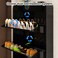 Wall Mounted Shoe Cabinet, Black Smart Disinfection Shoe Cabinet, Slim Shoe Rack Storage Cabinet for Narrow Spaces Rounded Edges,