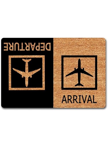 NICESIR Entrance Welcome Mat Funny Door Mat Arrival Departure (23.6 X 15.7 inch) Non-Woven Fabric Top with a Anti-Slip Rubber Back Doormat Prank Gift Indoor/Outdoor/Kitchen Hello Mat Machine Washable