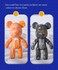 Cutie cute DIY Fluid Bear Painting Kit Set Creative Gift 23cm Black