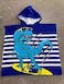 Cutie cute Kids Hooded Beach Swim Pool Bath Towel Poncho for Age 4-10 Years Multi-use - Dinosaur large with Drawstring Bag