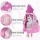 Cutie cute Kids Hooded Beach Swim Pool Bath Towel Poncho for Age 4-10 Years Multi-use - Unicorn large with Drawstring Bag