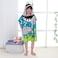 Cutie cute Kids Hooded Beach Swim Pool Bath Towel Poncho for Age 4-10 Years Multi-use - Shark large B