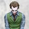 Cutie cute Hot Movie Joker Heath Ledger Clown Sitting Doll Car Rear Roof Pendant Exterior Ornament Model Toy Gift 27cm (Back Buckle) With Gift Box