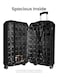 CRYSTONE 3 PCS ABS LUGGAGE TROLLEY SET - NAVY