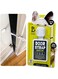 Door Buddy Adjustable Door Strap &amp; Latch. Easy Way To Dog Proof Litter Box No More Pet Gates Or Cat Doors. Convenient Cat &amp; Adult Entry. No Tools Installation. Stop Dog Eating Cat Poop Today! (Grey)